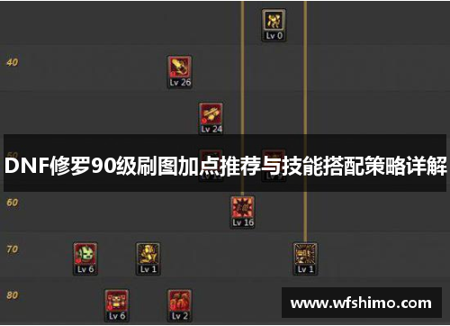 DNF修罗90级刷图加点推荐与技能搭配策略详解